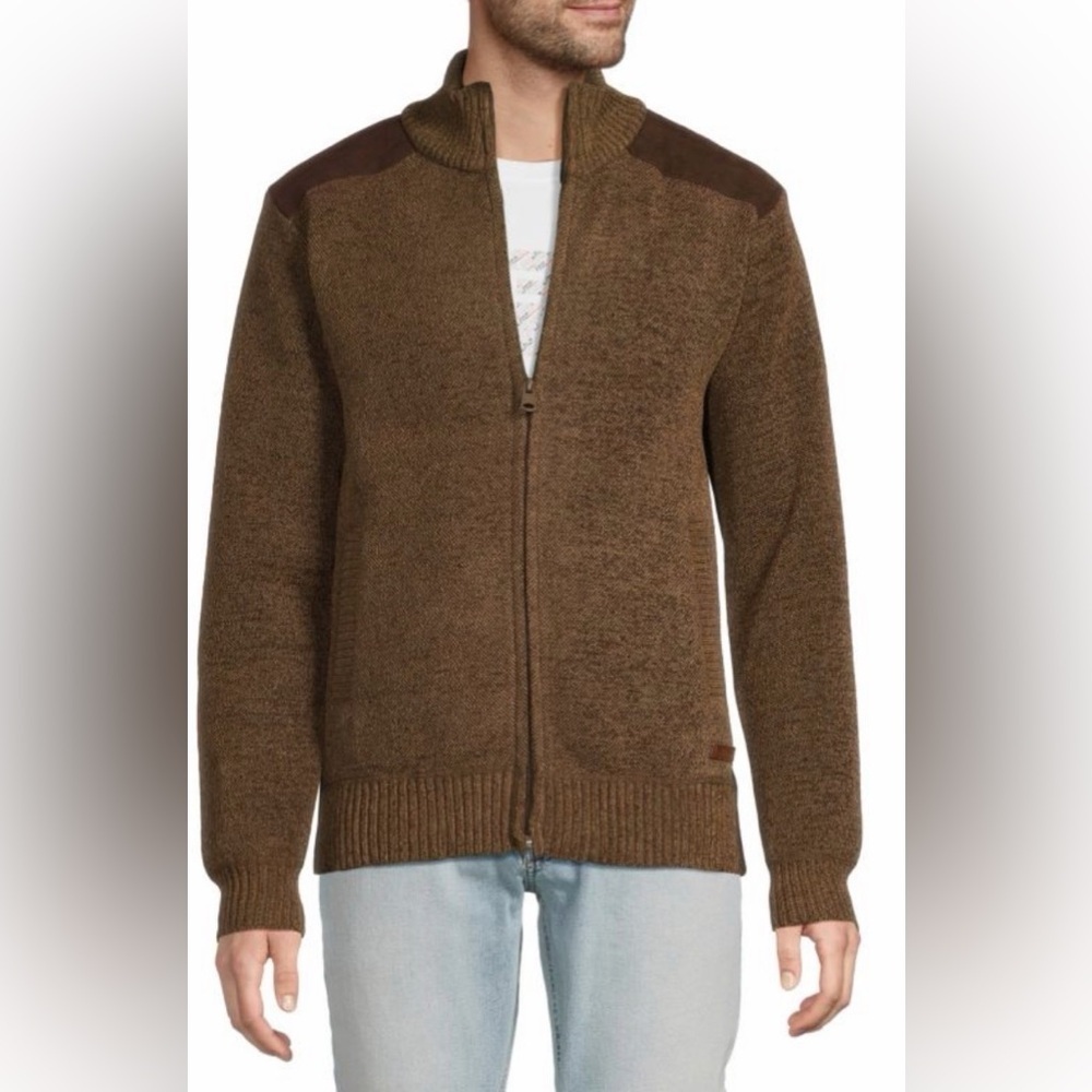 Buffalo David Bitton Westwood Mock Turtleneck Zip Sweater | NWT | Sz M